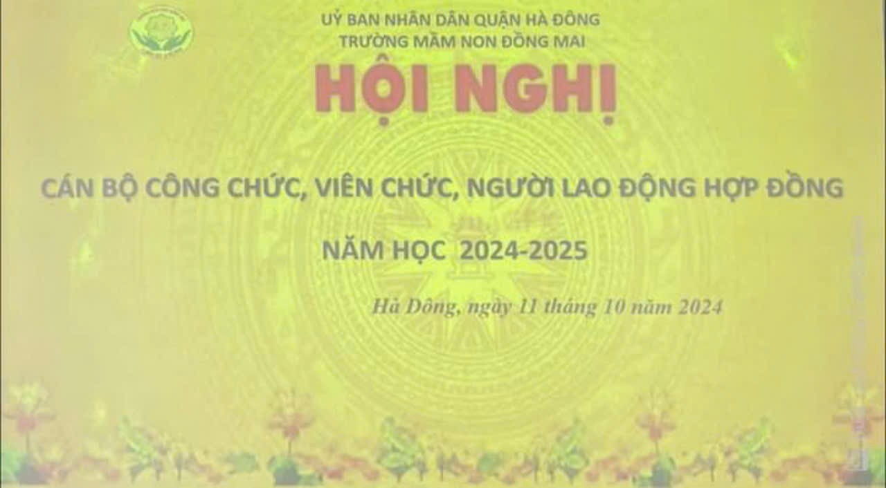 Hội nghị cán bộ, viên chức và người lao động hợp đồng năm học 2024-2025